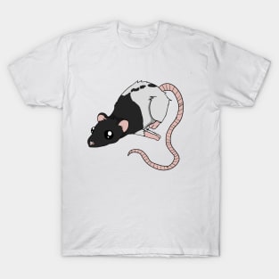 A Little Rattie - Black Hooded T-Shirt